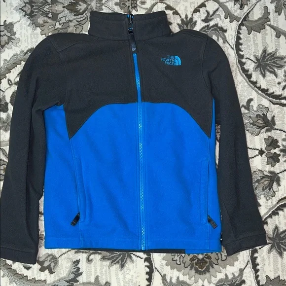 The North Face Black and Bright Blue Jacket - Picture 1 of 5